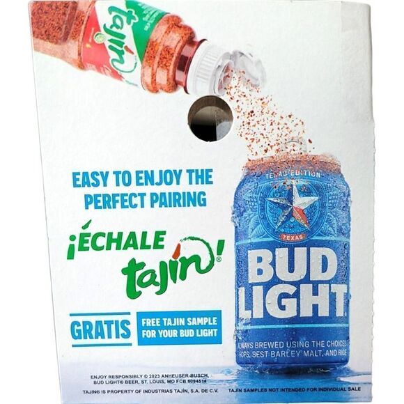 Tajin Clasico Seasoning Bud Light Promo Samples (4g), 22 Total To Go Packets - Picture 1 of 4